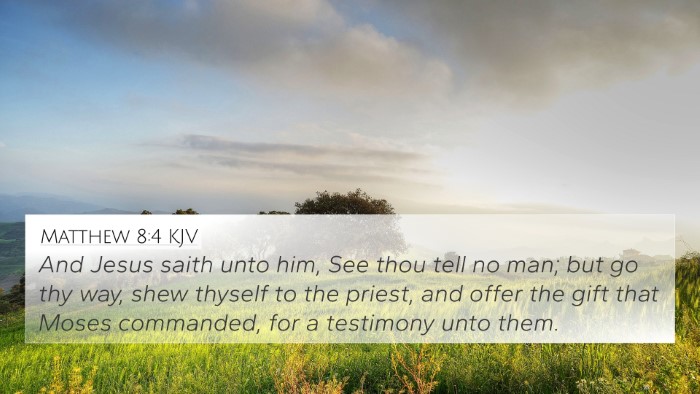 Matthew 8:4 KJV Bible Verse Image