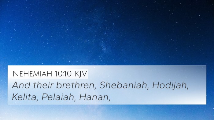 Nehemiah 10:10 KJV Bible Verse Image