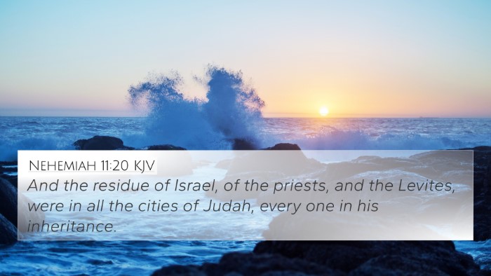 Nehemiah 11:20 KJV Bible Verse Image
