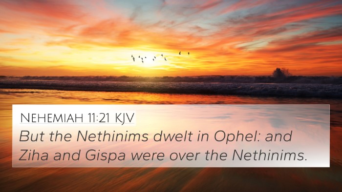 Nehemiah 11:21 KJV Bible Verse Image