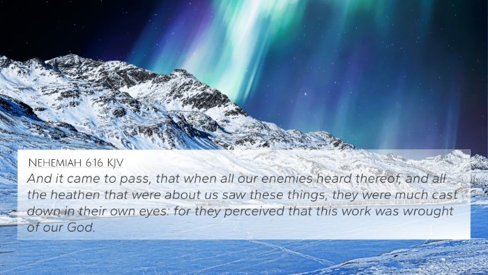 Nehemiah 6:16 KJV Bible Verse Image