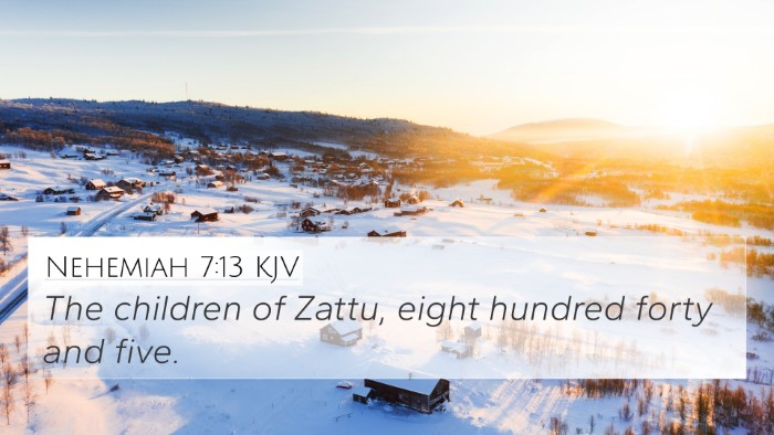 Nehemiah 7:13 KJV Bible Verse Image