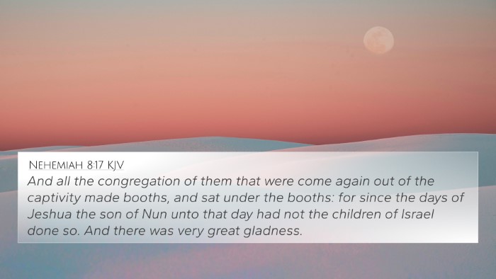 Nehemiah 8:17 KJV 4K Wallpaper - And all the congregation of them that were come - 4K Wallpaper Bible Verse