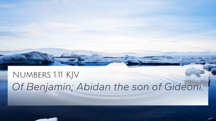 Numbers 1:11 KJV 4K Wallpaper - Of Benjamin; Abidan the son of - 4K Wallpaper Bible Verse