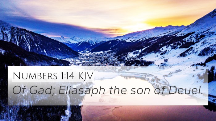 Numbers 1:14 KJV 4K Wallpaper - Of Gad; Eliasaph the son of - 4K Wallpaper Bible Verse