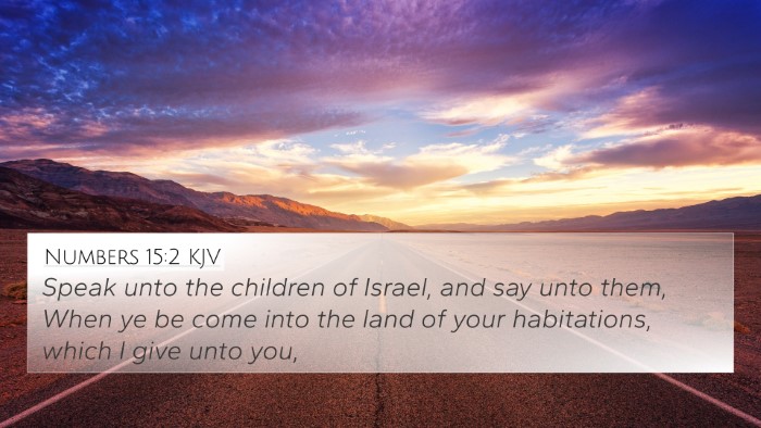 Numbers 15:2 KJV 4K Wallpaper - Speak unto the children of Israel, and say unto - 4K Wallpaper Bible Verse