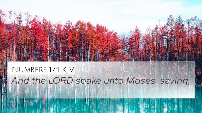 Numbers 17:1 KJV 4K Wallpaper - And the LORD spake unto Moses, - 4K Wallpaper Bible Verse