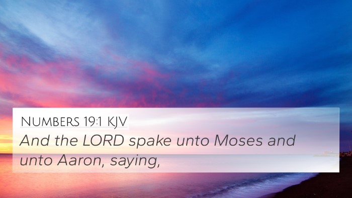 Numbers 19:1 KJV 4K Wallpaper - And the LORD spake unto Moses and unto Aaron, - 4K Wallpaper Bible Verse