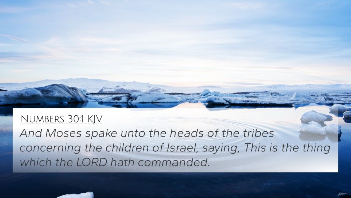 Numbers 30:1 KJV 4K Wallpaper - And Moses spake unto the heads of the tribes - 4K Wallpaper Bible Verse