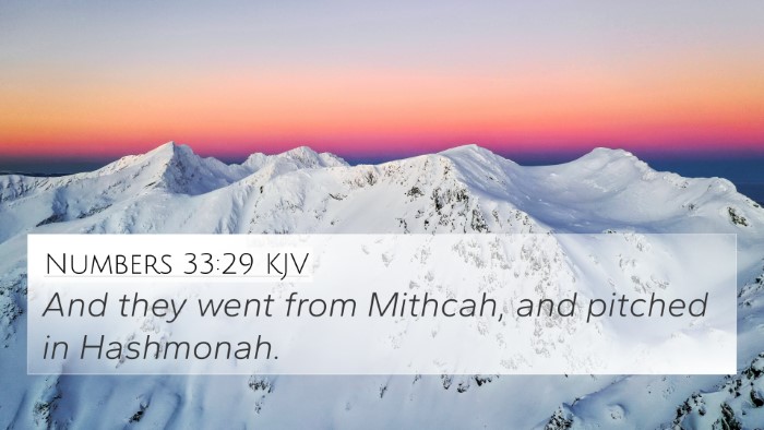 Numbers 33:29 KJV 4K Wallpaper - And they went from Mithcah, and pitched in - 4K Wallpaper Bible Verse