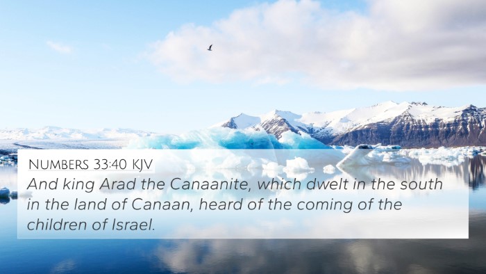 Numbers 33:40 KJV Bible Verse Image