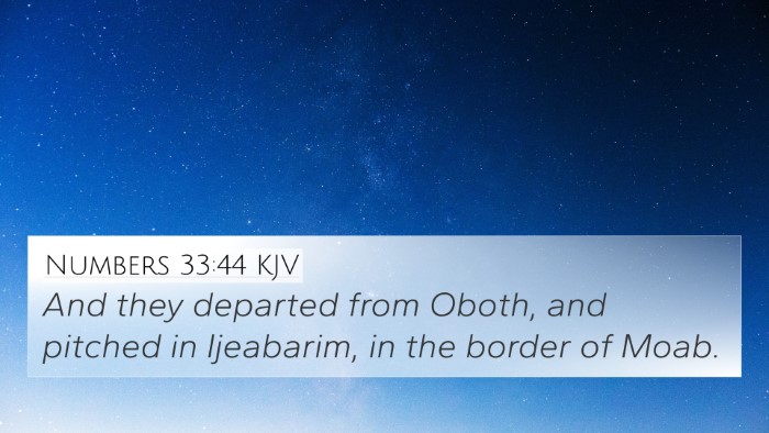 Numbers 33:44 KJV 4K Wallpaper - And they departed from Oboth, and pitched in - 4K Wallpaper Bible Verse