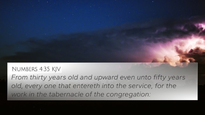 Numbers 4:35 KJV 4K Wallpaper - From thirty years old and upward even unto fifty - 4K Wallpaper Bible Verse
