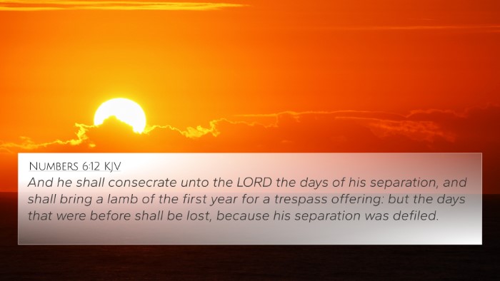 Numbers 6:12 KJV 4K Wallpaper - And he shall consecrate unto the LORD the days of - 4K Wallpaper Bible Verse