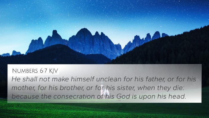 Numbers 6:7 KJV 4K Wallpaper - He shall not make himself unclean for his father, - 4K Wallpaper Bible Verse