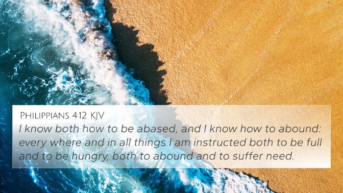 Philippians 4:12 KJV Bible Verse Image