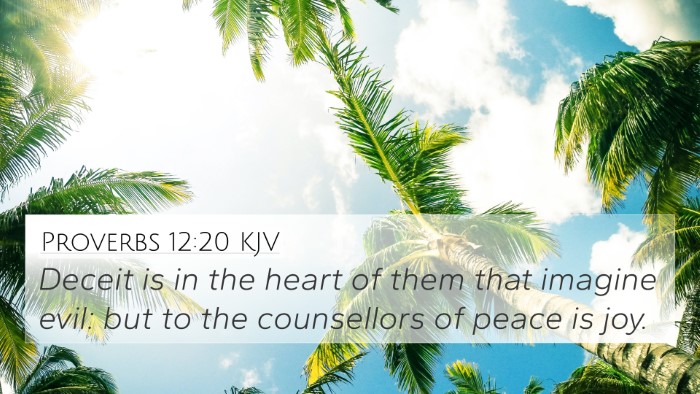 Proverbs 12:20 KJV Bible Verse Image