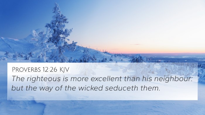 Proverbs 12:26 KJV Bible Verse Image