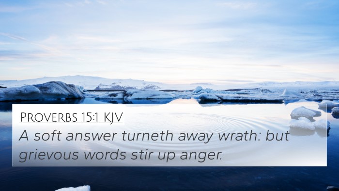 Proverbs 15:1 KJV Bible Verse Image