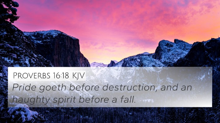 Proverbs 16:18 KJV Bible Verse Image