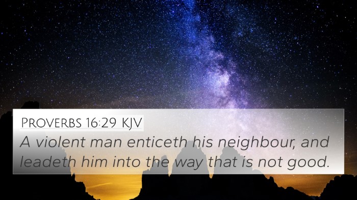Proverbs 16:29 KJV Bible Verse Image