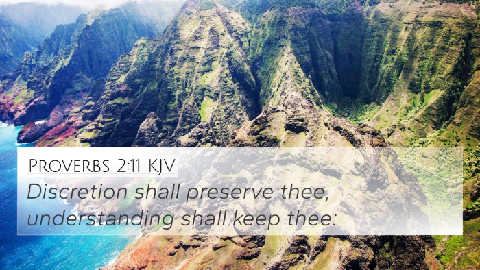 Proverbs 2:11 KJV Bible Verse Image