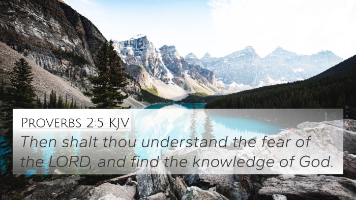 Proverbs 2:5 KJV Bible Verse Image
