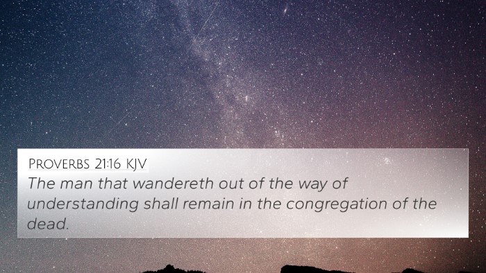 Proverbs 21:16 KJV Bible Verse Image