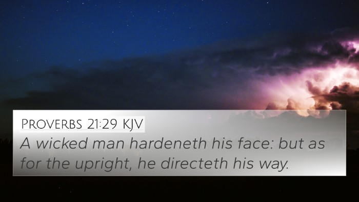 Proverbs 21:29 KJV Bible Verse Image