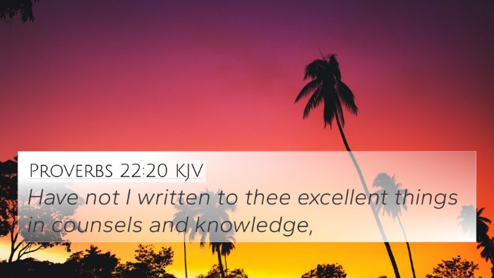 Proverbs 22:20 KJV Bible Verse Image
