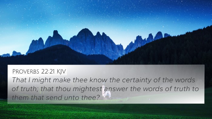 Proverbs 22:21 KJV Bible Verse Image