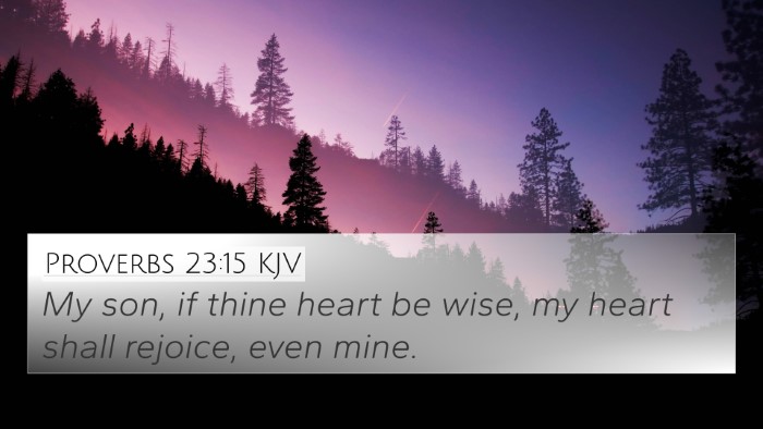 Proverbs 23:15 KJV Bible Verse Image