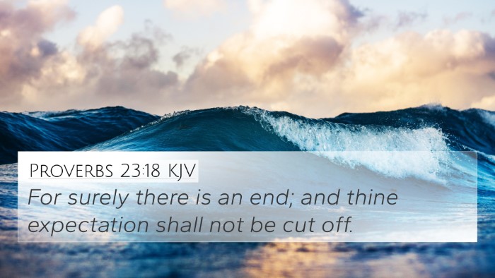 Proverbs 23:18 KJV Bible Verse Image