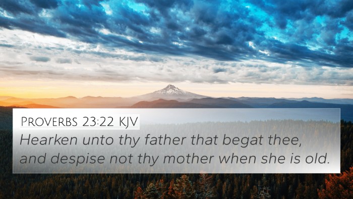 Proverbs 23:22 KJV Bible Verse Image
