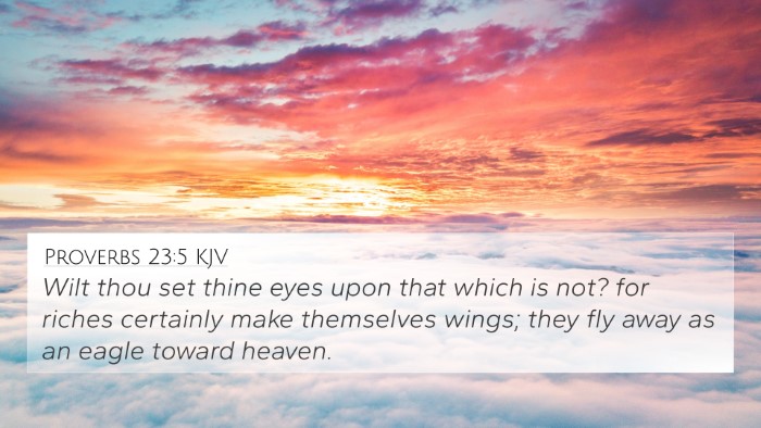 Proverbs 23:5 KJV Bible Verse Image