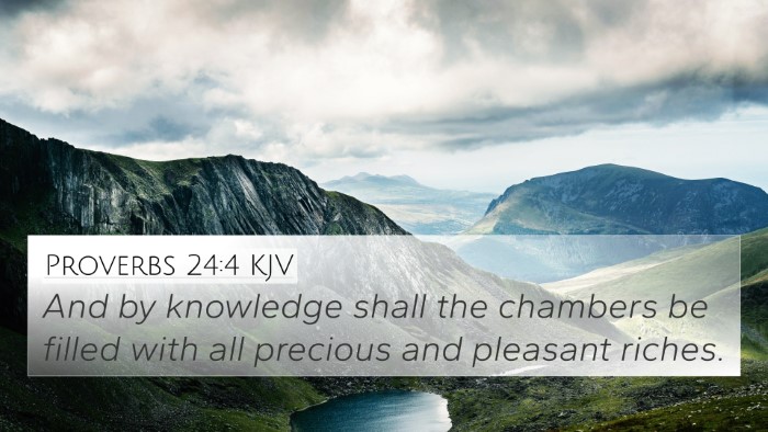 Proverbs 24:4 KJV Bible Verse Image