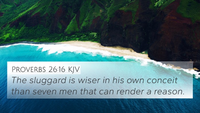 Proverbs 26:16 KJV Bible Verse Image