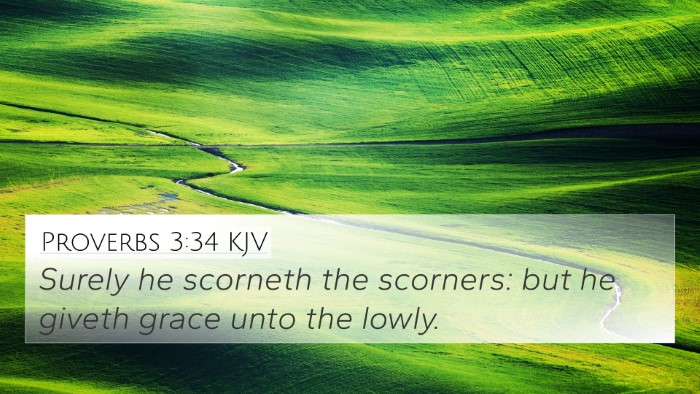 Proverbs 3:34 KJV Bible Verse Image