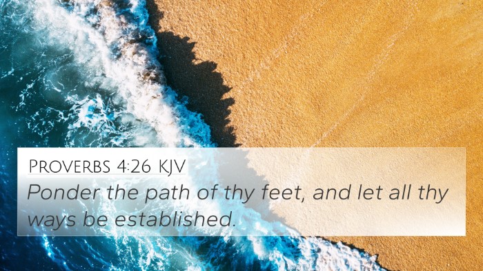 Proverbs 4:26 KJV Bible Verse Image