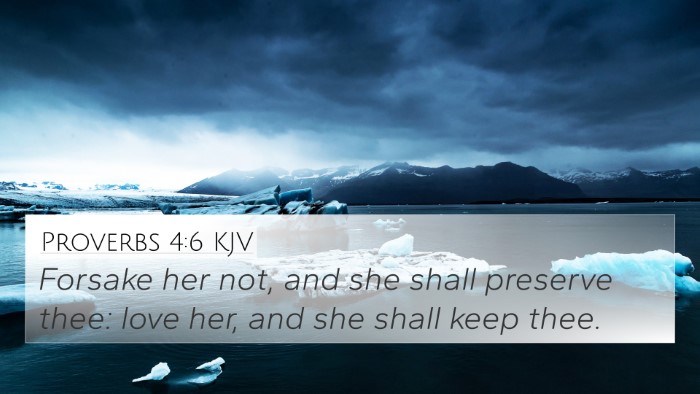 Proverbs 4:6 KJV Bible Verse Image