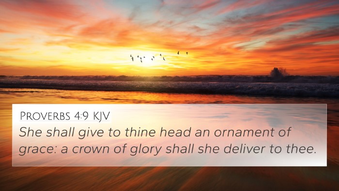 Proverbs 4:9 KJV Bible Verse Image