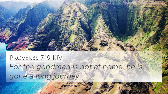 Proverbs 7:19 KJV Bible Verse Image