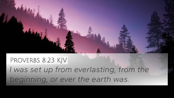 Proverbs 8:23 KJV Bible Verse Image