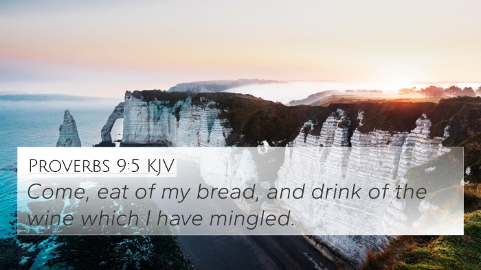 Proverbs 9:5 KJV Bible Verse Image