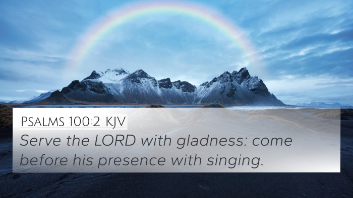 Psalms 100:2 KJV 4K Wallpaper - Serve the LORD with gladness: come before his - 4K Wallpaper Bible Verse