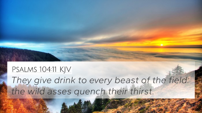 Psalms 104:11 KJV Bible Verse Image