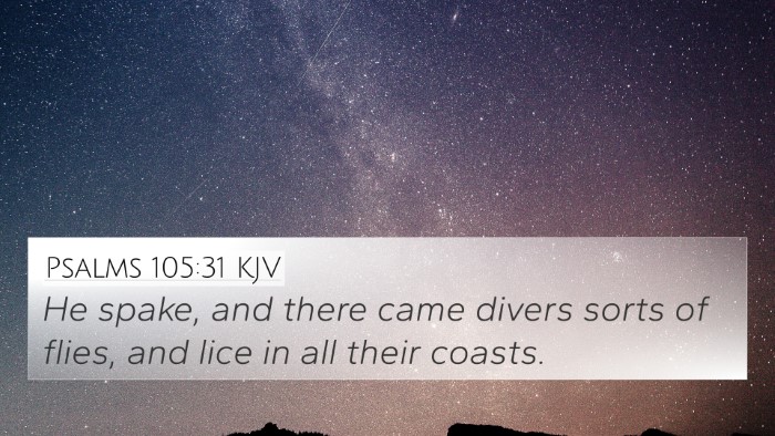 Psalms 105:31 KJV Bible Verse Image