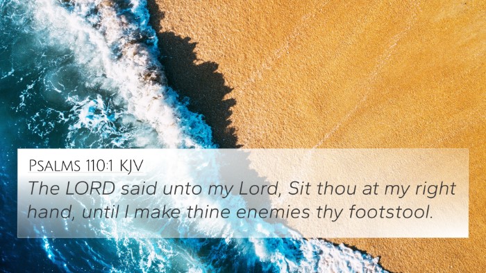 Psalms 110:1 KJV 4K Wallpaper - The LORD said unto my Lord, Sit thou at my right - 4K Wallpaper Bible Verse