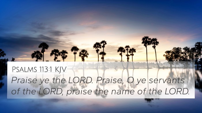 Psalms 113:1 KJV 4K Wallpaper - Praise ye the LORD. Praise, O ye servants of the - 4K Wallpaper Bible Verse
