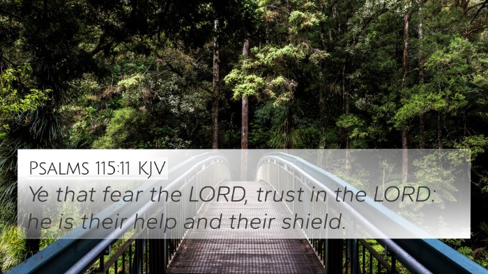 Psalms 115:11 KJV 4K Wallpaper - Ye that fear the LORD, trust in the LORD: he is - 4K Wallpaper Bible Verse